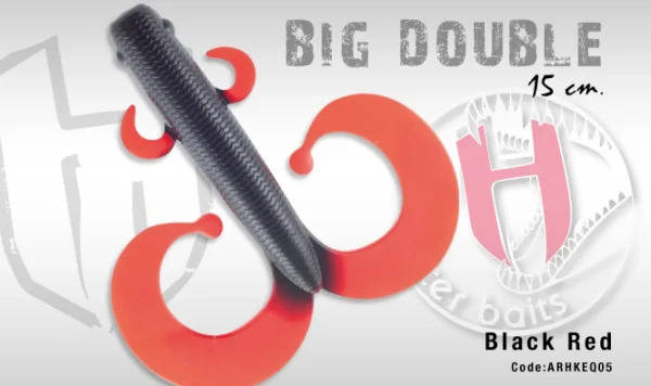 New Big Double Black Red 5,9" 140mm 52g Jigit