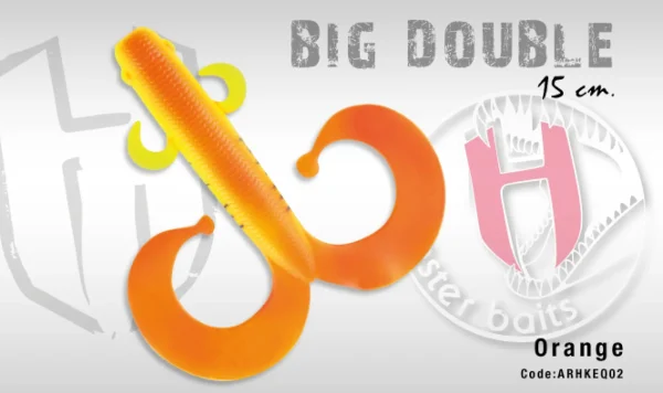 Clearance Big Double Orange Tiger 5,9" 140mm 52g Jigit