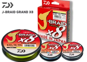 Best J-Braid Grand X8 Chartreuse 0,22mm 19,5kg 135m Siimat