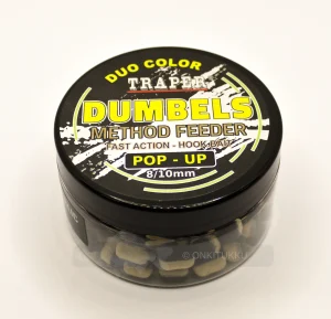 Outlet Method feeder Dumbels Pop-up Halibut/Garlic, Pallas/Valkosipuli 8-10mm 30g Boiliet Pelletit Ja Dipit