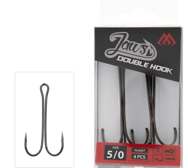 Outlet Mikado Jaws Double hook #5/0 4kpl Kaksihaarakoukut