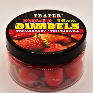 New Pop-up Dumbels Strawberry mansikka 16mm 40g Boiliet Pelletit Ja Dipit