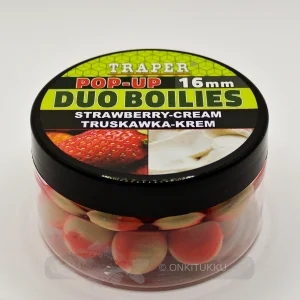 Hot Pop-up Duo Boilies Strawberry/Cream, mansikka/kerma 16mm 40g Boiliet Pelletit Ja Dipit