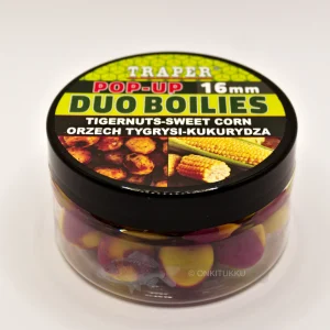 Best Pop-up Duo Boilies Tigernuts/Sweet corn, maamanteli/maissi 16mm 40g Boiliet Pelletit Ja Dipit