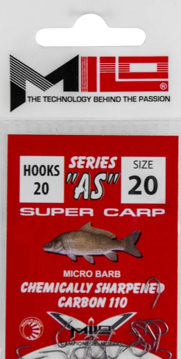 Hot Series AS Super Carp #12 20kpl Lapiopääkoukut