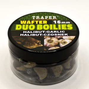 New Wafter Duo Boilies Halibut/Garlic, pallas/valkosipuli 16mm 40g Boiliet Pelletit Ja Dipit